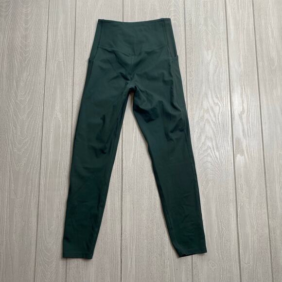 Girlfriend Collective Hunter Green High Waist Capri Leggings Size X-Small XS - Picture 2 of 9
